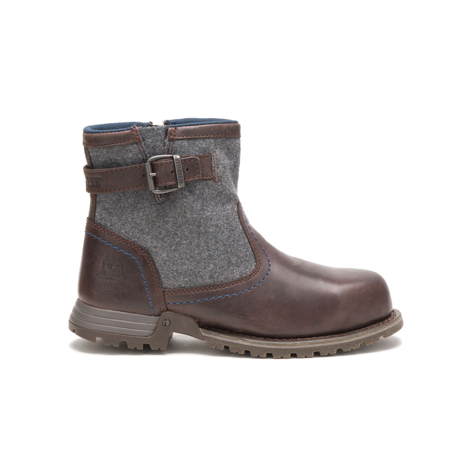 Caterpillar Jace Steel Toe - Womens Steel Toe Boots - Brown - NZ (460LTSQCZ)